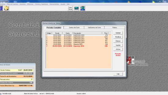 Contabilidad - Periodos